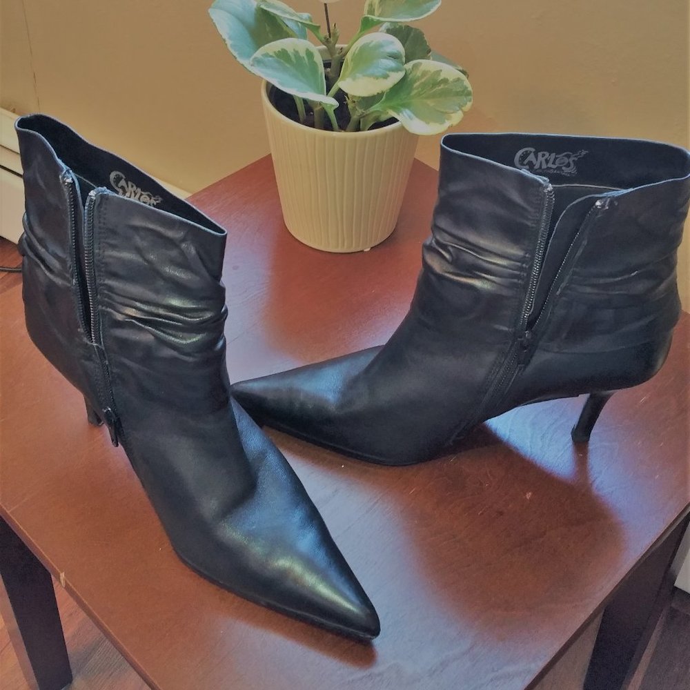 Carlos by Carlos Santana Sexy Black Ankle Boots 8M